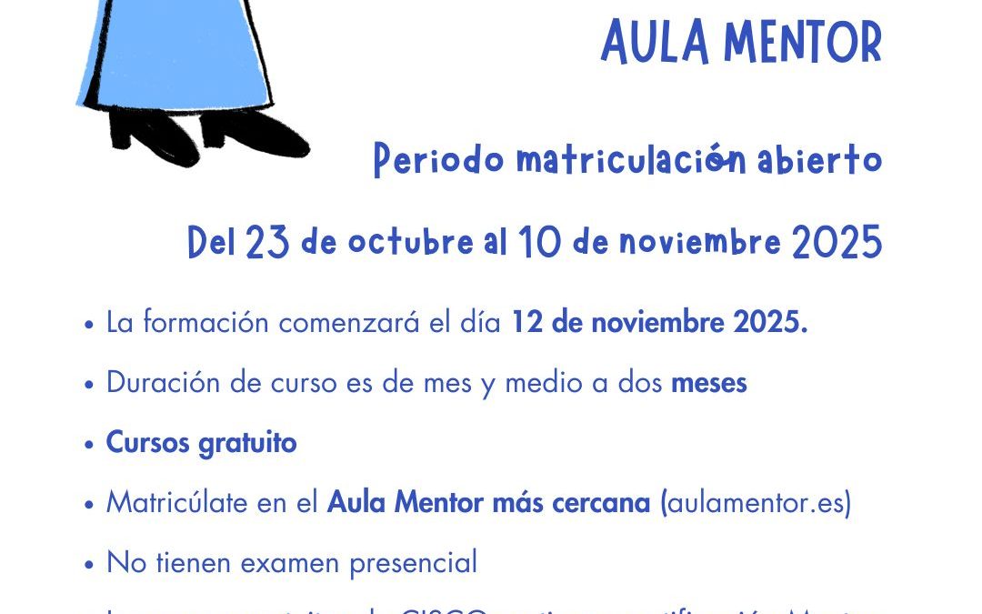 NUEVA CONVOCATORIA DE CURSOS EN ABIERTO DEL AULA MENTOR